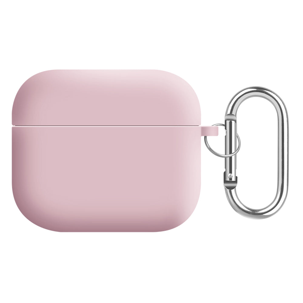 For Apple AirPods 3 Earphones Skin Cover Silicone+PC Lining Protective Carrying Case with Keychain