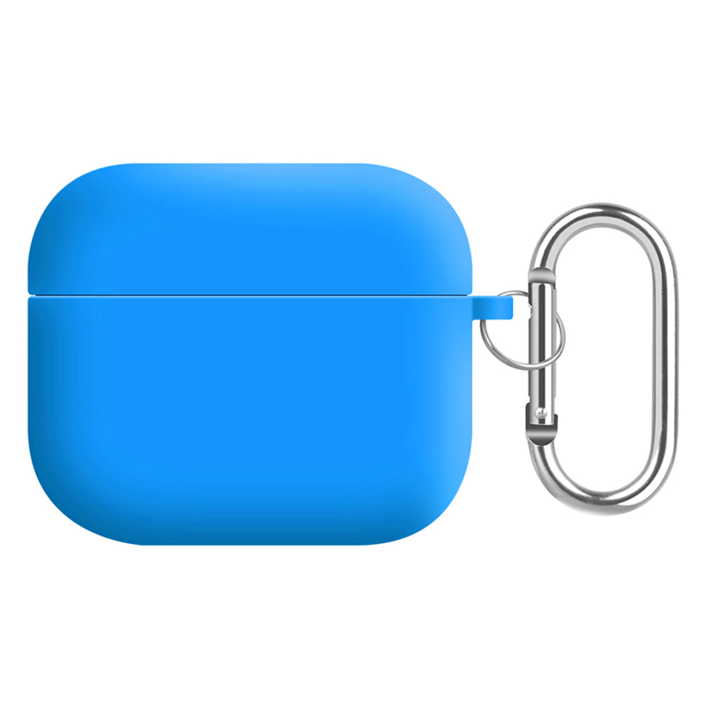 For Apple AirPods 3 Earphones Skin Cover Silicone+PC Lining Protective Carrying Case with Keychain