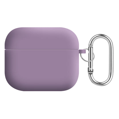 For Apple AirPods 3 Earphones Skin Cover Silicone+PC Lining Protective Carrying Case with Keychain