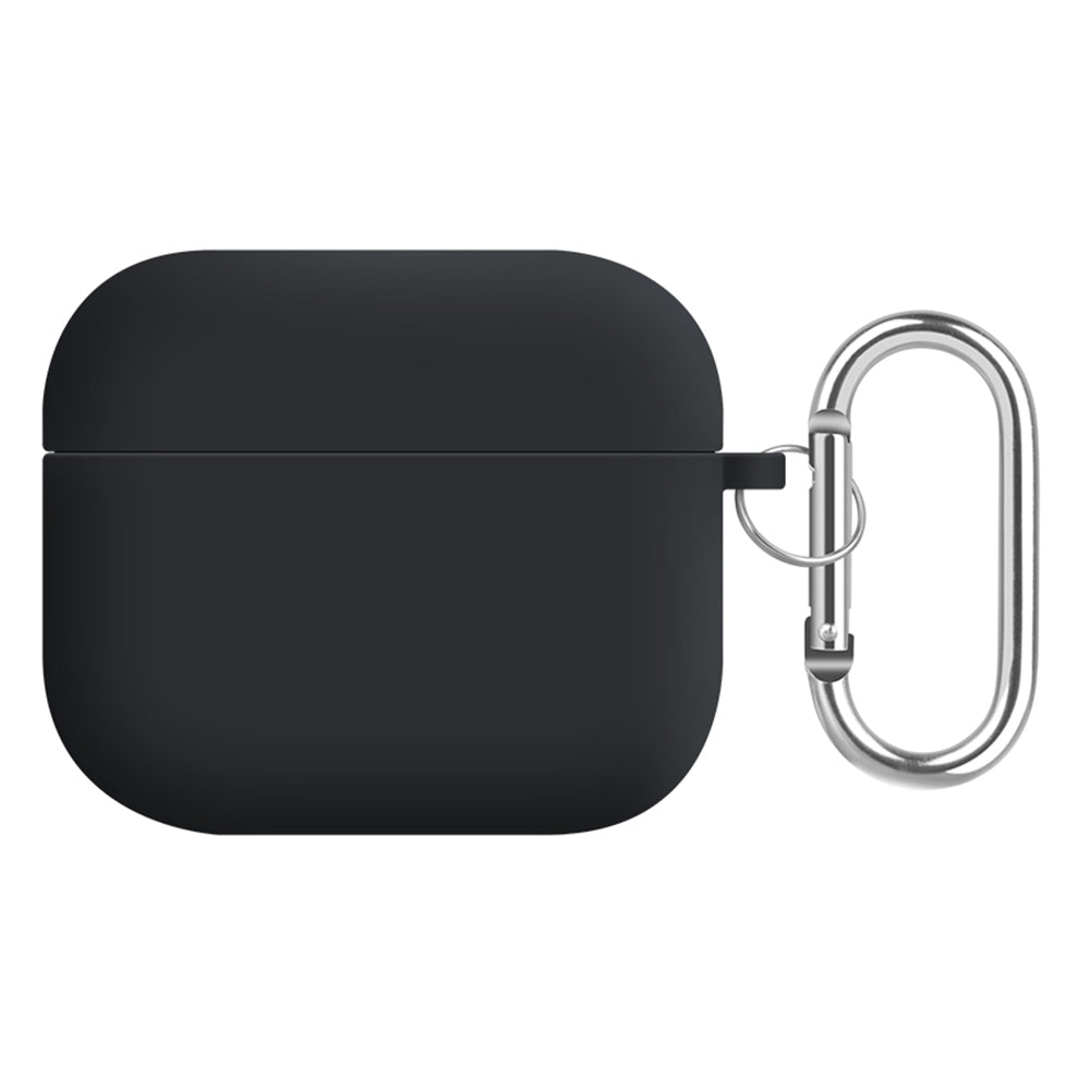 For Apple AirPods 3 Earphones Skin Cover Silicone+PC Lining Protective Carrying Case with Keychain