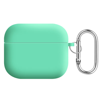 For Apple AirPods 3 Earphones Skin Cover Silicone+PC Lining Protective Carrying Case with Keychain