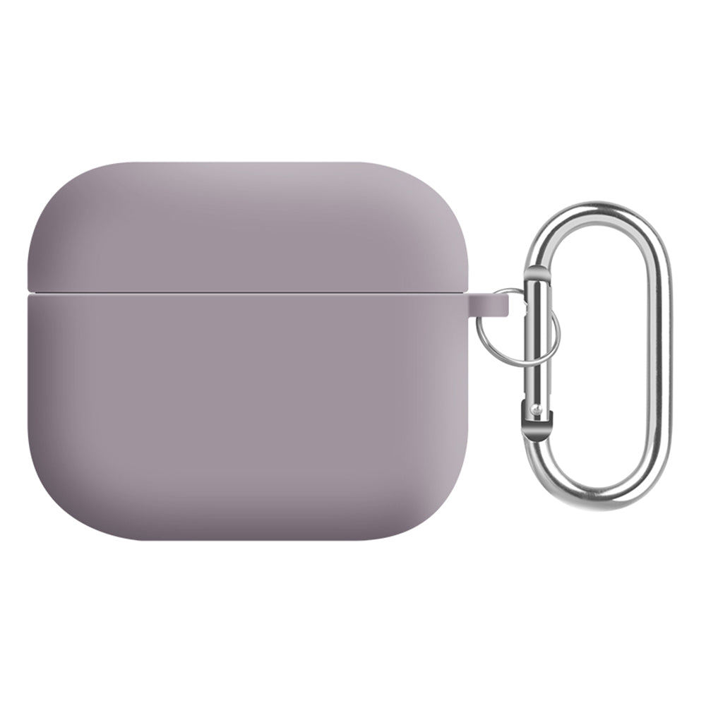 For Apple AirPods 3 Earphones Skin Cover Silicone+PC Lining Protective Carrying Case with Keychain
