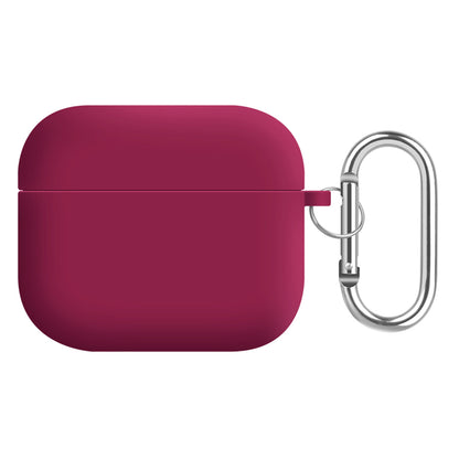 For Apple AirPods 3 Earphones Skin Cover Silicone+PC Lining Protective Carrying Case with Keychain