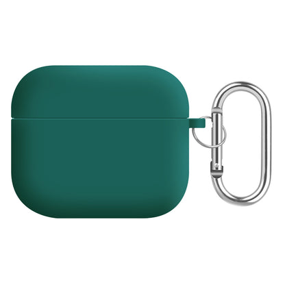 For Apple AirPods 3 Earphones Skin Cover Silicone+PC Lining Protective Carrying Case with Keychain