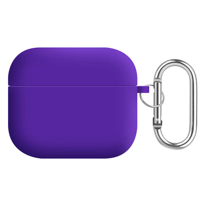 For Apple AirPods 3 Earphones Skin Cover Silicone+PC Lining Protective Carrying Case with Keychain