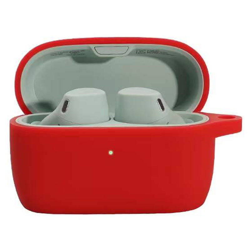 For Jabra Elite 4 Active Wireless Earphone Protective Case Cover Washable Silicone Sleeve with Hanging Buckle