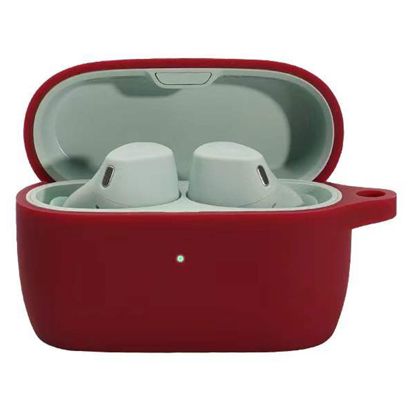 For Jabra Elite 4 Active Wireless Earphone Protective Case Cover Washable Silicone Sleeve with Hanging Buckle