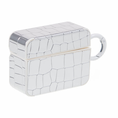 For Apple AirPods Pro Earphone TPU Case Crocodile Texture Gem Docor TWS Earbud Protective Cover