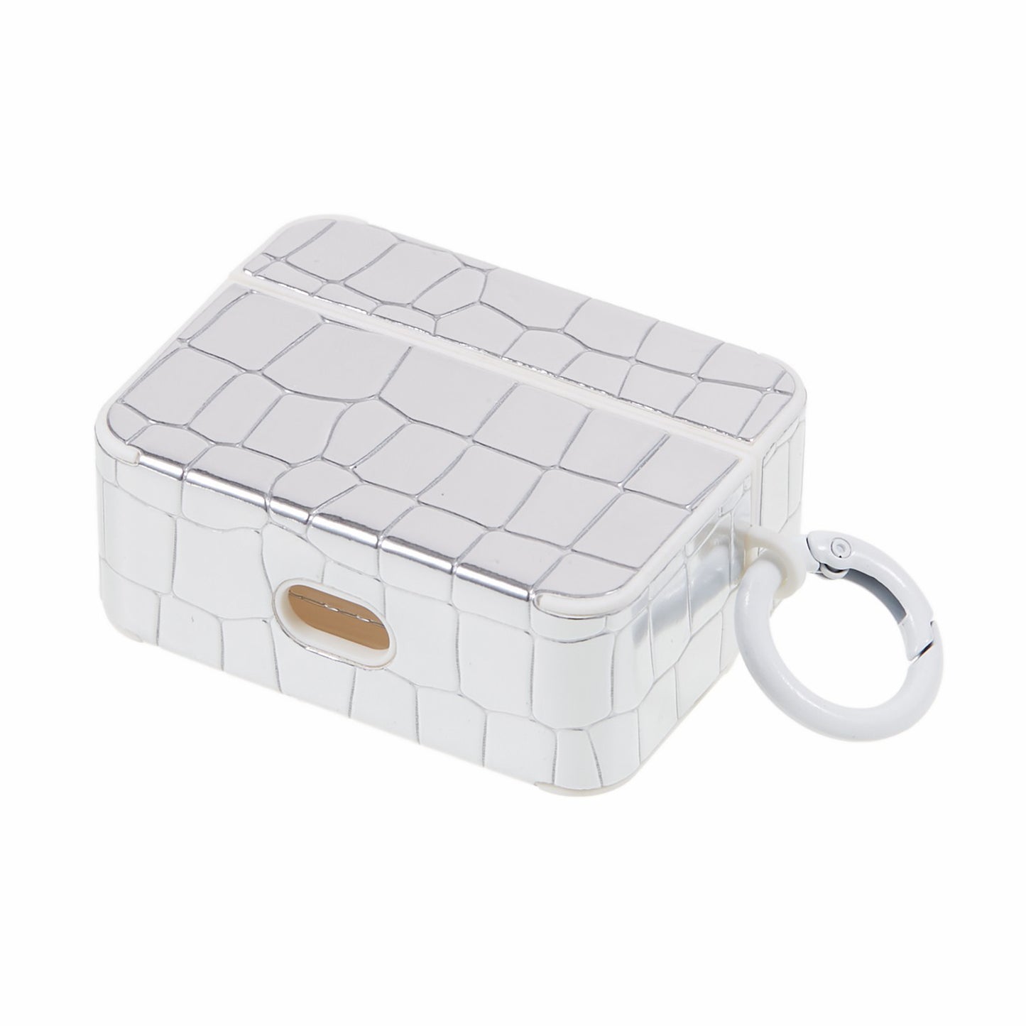 Earphone Case for Apple AirPods 3 , Crocodile Texture Gem Docor Bluetooth Earbud TPU Cover