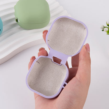 For Samsung Galaxy Buds Live / Buds Pro / Buds Pro 2 Earphones Case Silicone+PC Lining Shockproof Cover with Keychain