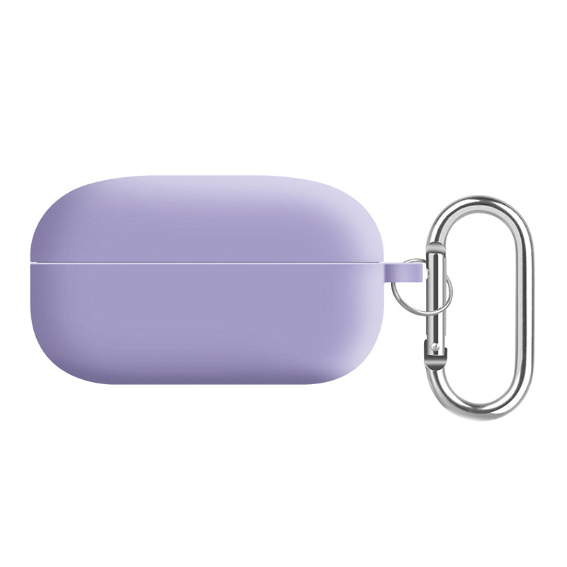 For Samsung Galaxy Buds Live / Buds Pro / Buds Pro 2 Earphones Case Silicone+PC Lining Shockproof Cover with Keychain