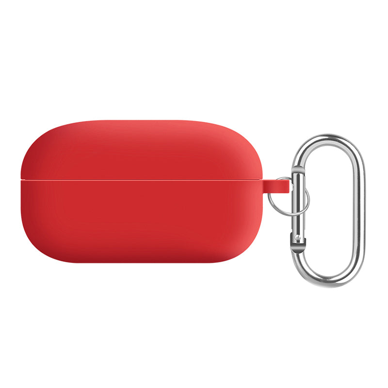 For Samsung Galaxy Buds Live / Buds Pro / Buds Pro 2 Earphones Case Silicone+PC Lining Shockproof Cover with Keychain