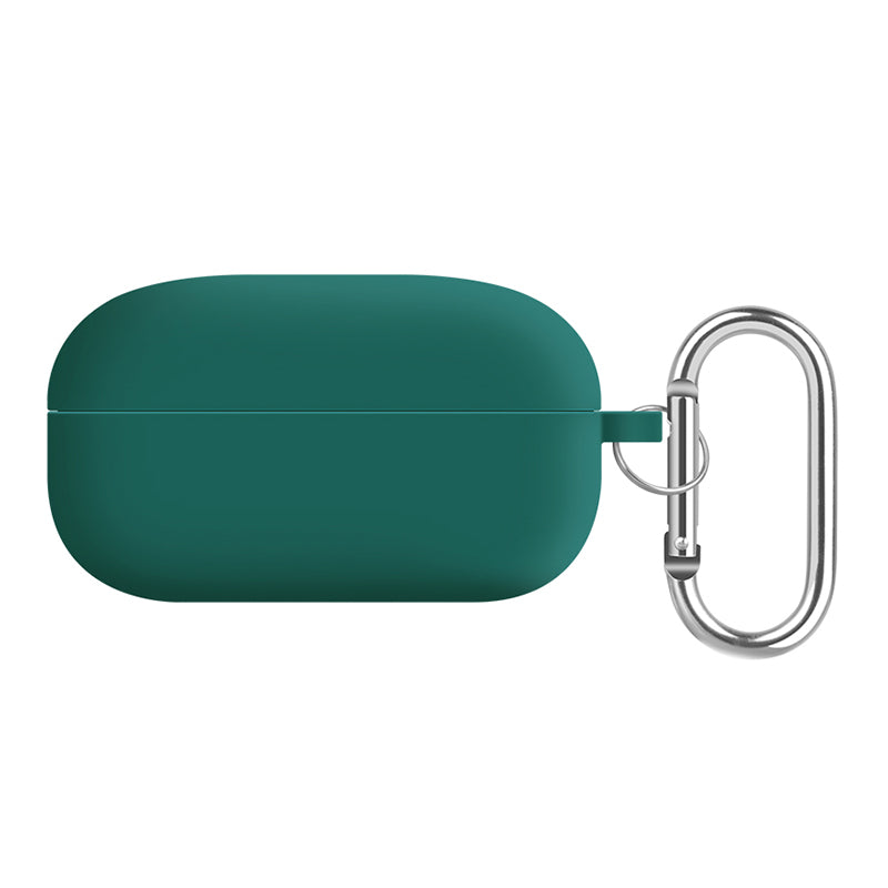 For Samsung Galaxy Buds Live / Buds Pro / Buds Pro 2 Earphones Case Silicone+PC Lining Shockproof Cover with Keychain