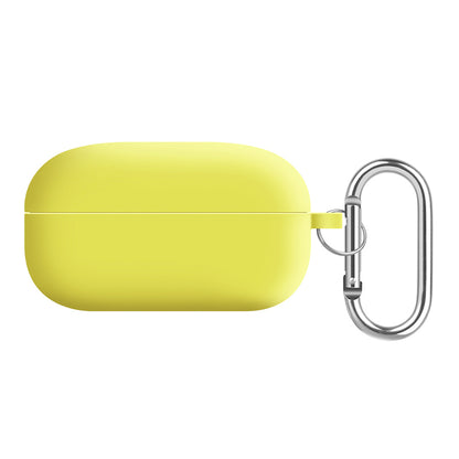 For Samsung Galaxy Buds Live / Buds Pro / Buds Pro 2 Earphones Case Silicone+PC Lining Shockproof Cover with Keychain