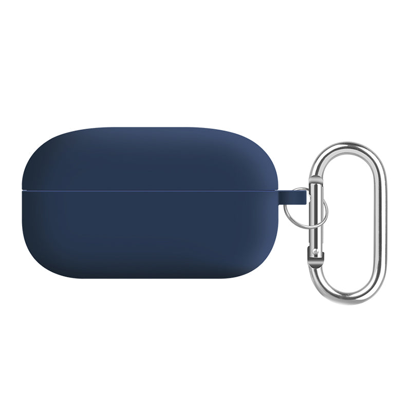 For Samsung Galaxy Buds Live / Buds Pro / Buds Pro 2 Earphones Case Silicone+PC Lining Shockproof Cover with Keychain