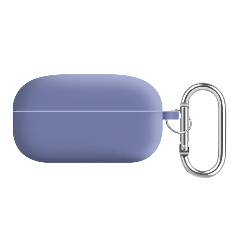 For Samsung Galaxy Buds Live / Buds Pro / Buds Pro 2 Earphones Case Silicone+PC Lining Shockproof Cover with Keychain