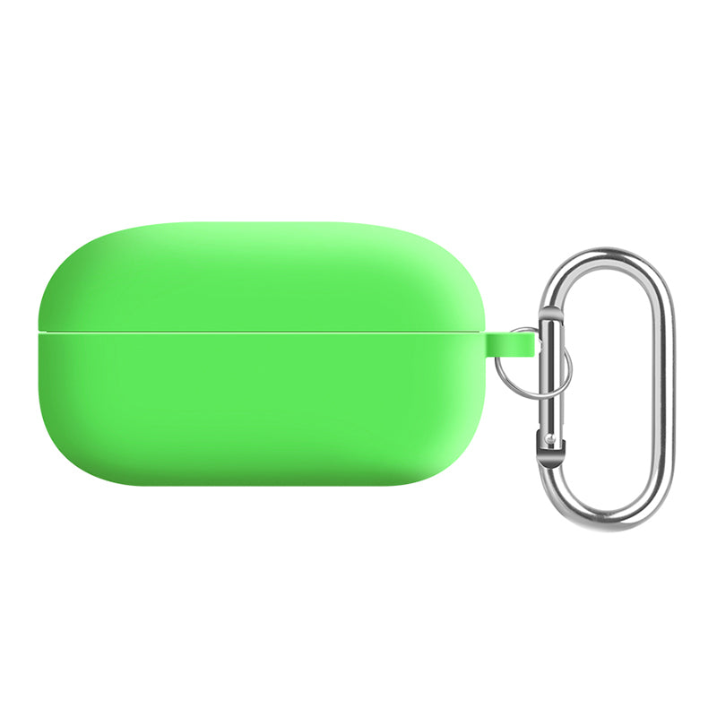 For Samsung Galaxy Buds Live / Buds Pro / Buds Pro 2 Earphones Case Silicone+PC Lining Shockproof Cover with Keychain
