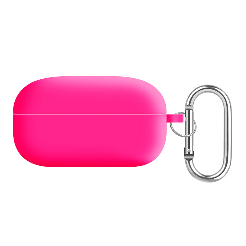 For Samsung Galaxy Buds Live / Buds Pro / Buds Pro 2 Earphones Case Silicone+PC Lining Shockproof Cover with Keychain