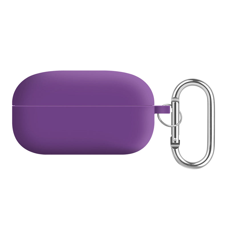 For Samsung Galaxy Buds Live / Buds Pro / Buds Pro 2 Earphones Case Silicone+PC Lining Shockproof Cover with Keychain