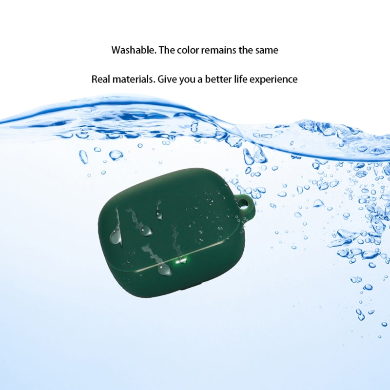 For Baseus Bowie M2s Earphone Silicone Case Bluetooth Earbud Protective Cover with Hanging Buckle