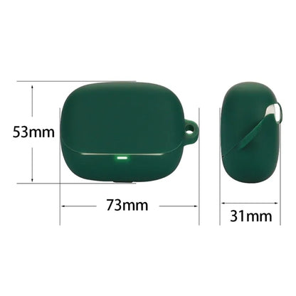 For Baseus Bowie M2s Earphone Silicone Case Bluetooth Earbud Protective Cover with Hanging Buckle