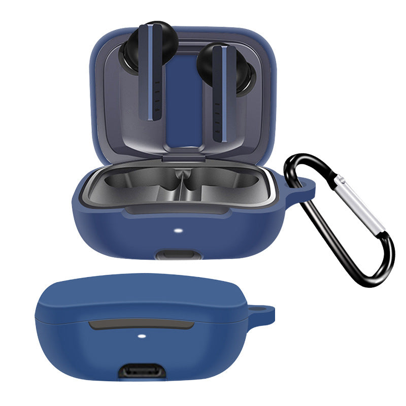 Protective Case for FIIL CG Pro , Wireless Headphone Silicone Sleeve Drop Protection Cover with Hanging Buckle