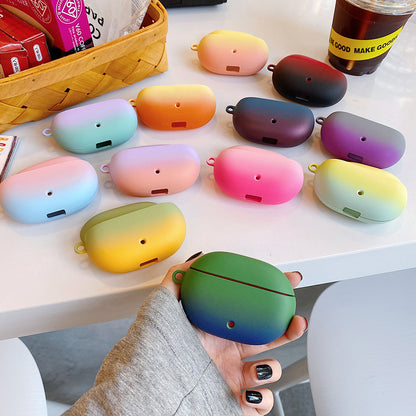 For Beats Studio Buds / Buds+ Bluetooth Earphone Gradient Case Matte PC Cover with Hanging Buckle