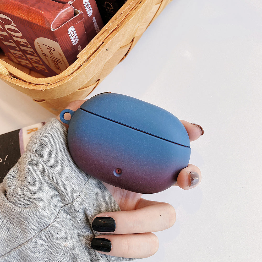For Beats Studio Buds / Buds+ Bluetooth Earphone Gradient Case Matte PC Cover with Hanging Buckle