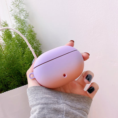 For Beats Studio Buds / Buds+ Bluetooth Earphone Gradient Case Matte PC Cover with Hanging Buckle