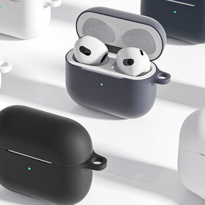For Apple AirPods 3 6-in-1 Silicone Case Anti-lost Lanyard Watch Band Holder Ear Hanger Ear Cap Storage Box