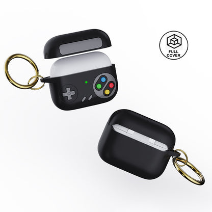 For Apple AirPods Pro Earphone Silicone Case Game Console Design Earbuds Cover with Ring Buckle