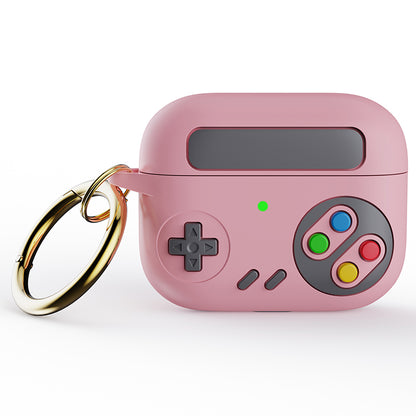 For Apple AirPods Pro Earphone Silicone Case Game Console Design Earbuds Cover with Ring Buckle