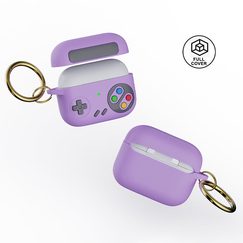 For Apple AirPods Pro Earphone Silicone Case Game Console Design Earbuds Cover with Ring Buckle