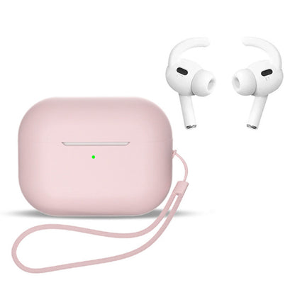 For AirPods Pro 2 Earphones Case Full Protective Silicone Shockproof Cover with Strap / Ear-Tip