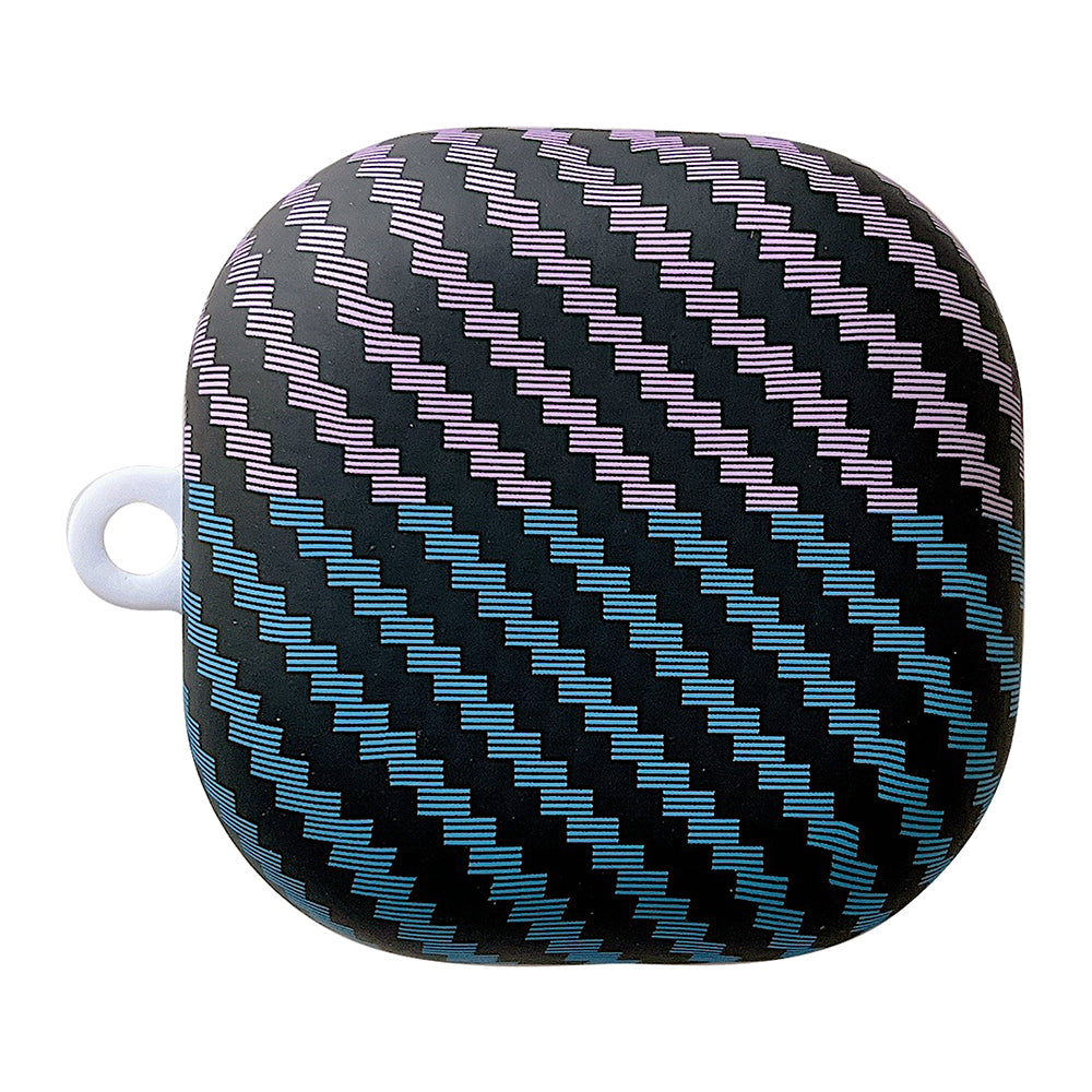 For Samsung Galaxy Buds2 Pro / Buds 2 / Live / Pro Carbon Fiber Texture Bi-color PC Case Earphone Anti-drop Cover
