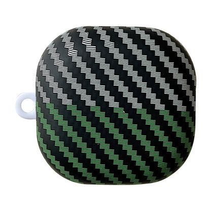 For Samsung Galaxy Buds2 Pro / Buds 2 / Live / Pro Carbon Fiber Texture Bi-color PC Case Earphone Anti-drop Cover