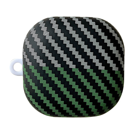 For Samsung Galaxy Buds2 Pro / Buds 2 / Live / Pro Carbon Fiber Texture Bi-color PC Case Earphone Anti-drop Cover