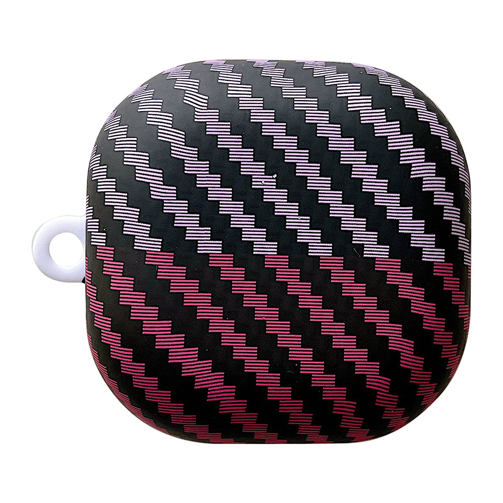 For Samsung Galaxy Buds2 Pro / Buds 2 / Live / Pro Carbon Fiber Texture Bi-color PC Case Earphone Anti-drop Cover