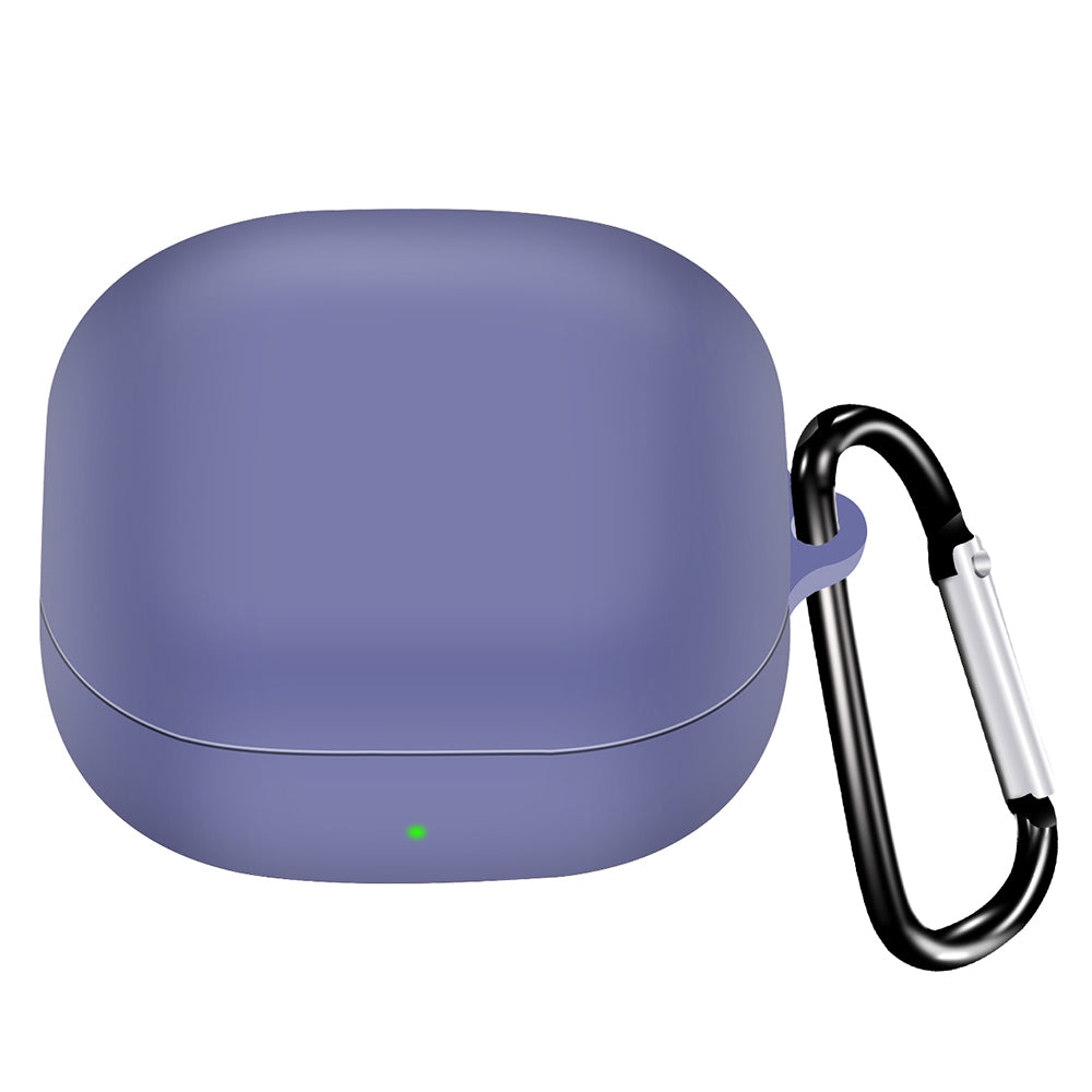 For Samsung Galaxy Buds2 Pro / Buds 2 / Live / Pro Silicone Cover Bluetooth Earphone Anti-drop Case with Anti-lost Buckle