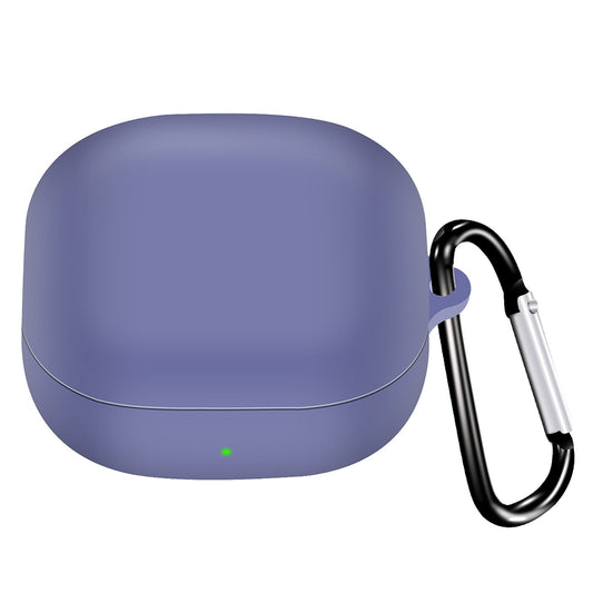 For Samsung Galaxy Buds2 Pro / Buds 2 / Live / Pro Silicone Cover Bluetooth Earphone Anti-drop Case with Anti-lost Buckle