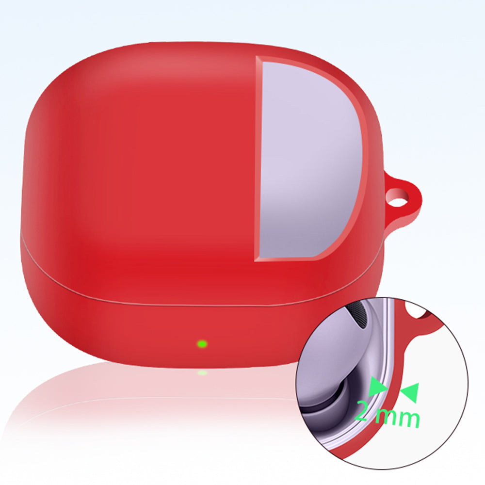 For Samsung Galaxy Buds2 Pro / Buds 2 / Live / Pro Silicone Cover Bluetooth Earphone Anti-drop Case with Anti-lost Buckle
