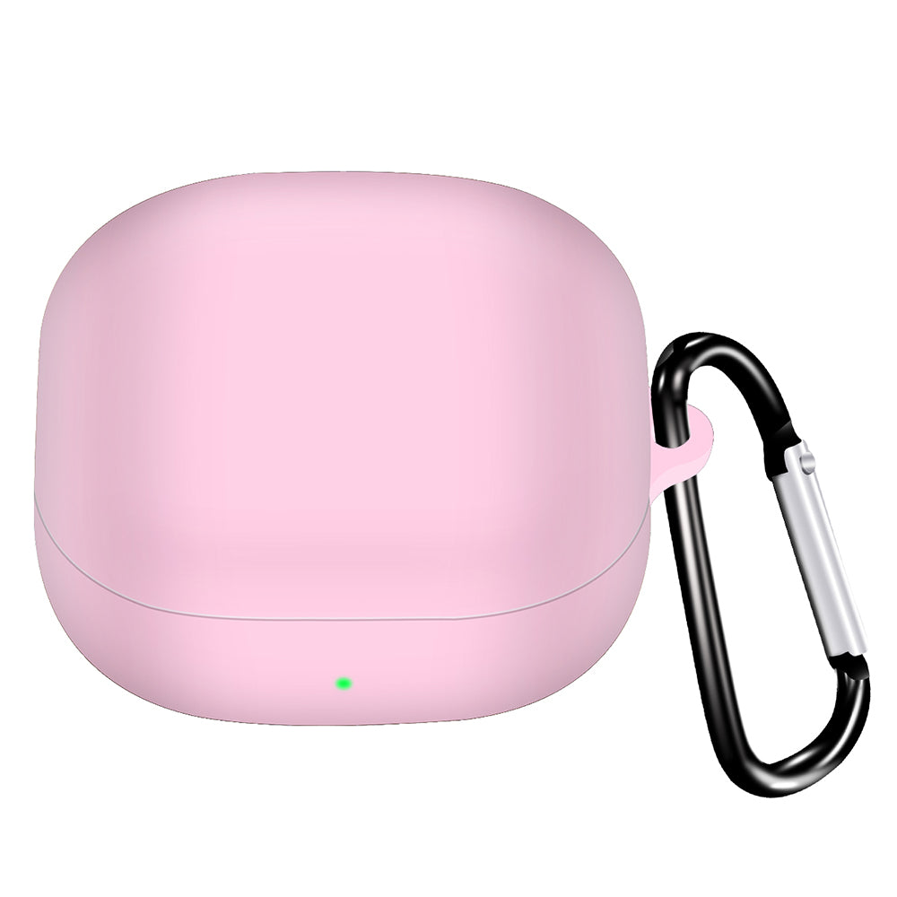 For Samsung Galaxy Buds2 Pro / Buds 2 / Live / Pro Silicone Cover Bluetooth Earphone Anti-drop Case with Anti-lost Buckle