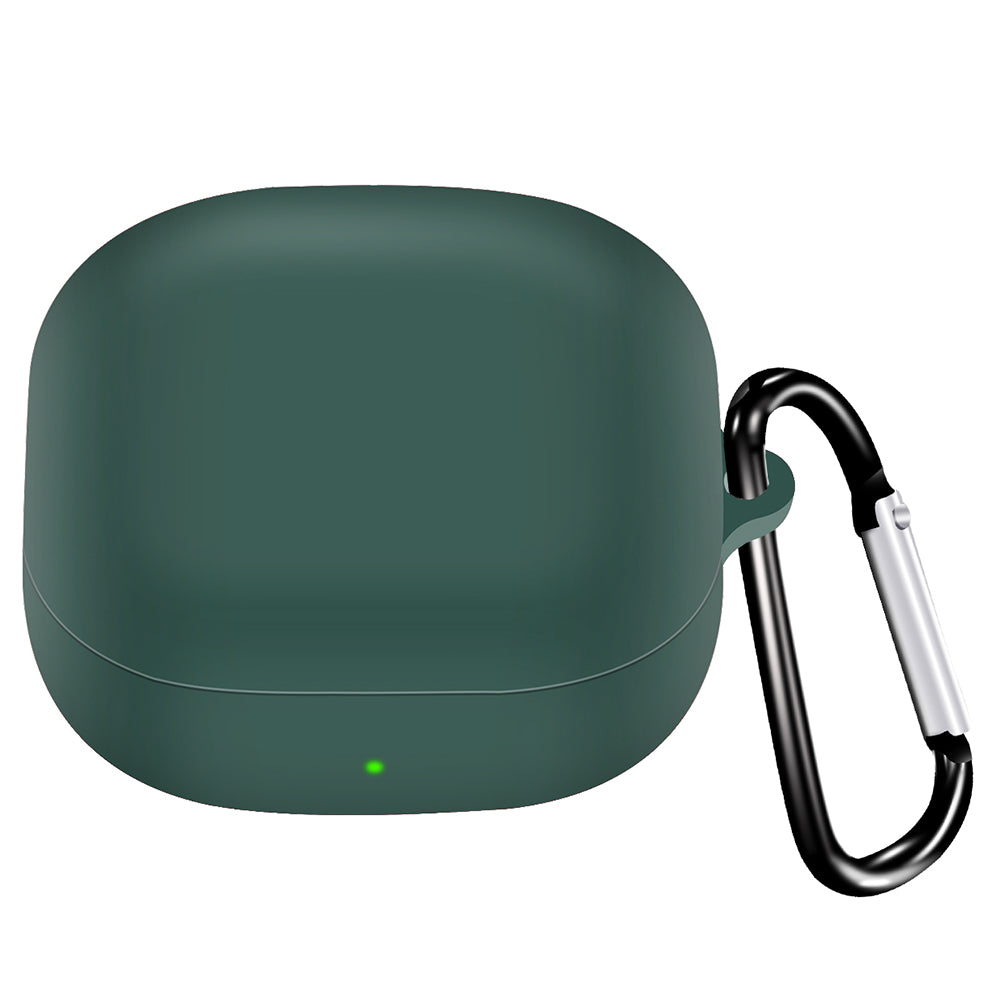 For Samsung Galaxy Buds2 Pro / Buds 2 / Live / Pro Silicone Cover Bluetooth Earphone Anti-drop Case with Anti-lost Buckle
