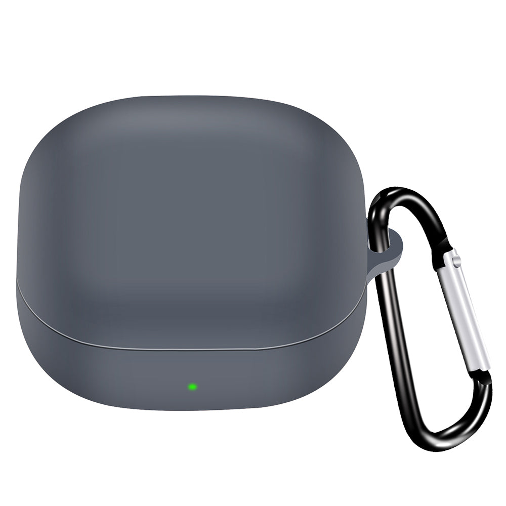For Samsung Galaxy Buds2 Pro / Buds 2 / Live / Pro Silicone Cover Bluetooth Earphone Anti-drop Case with Anti-lost Buckle