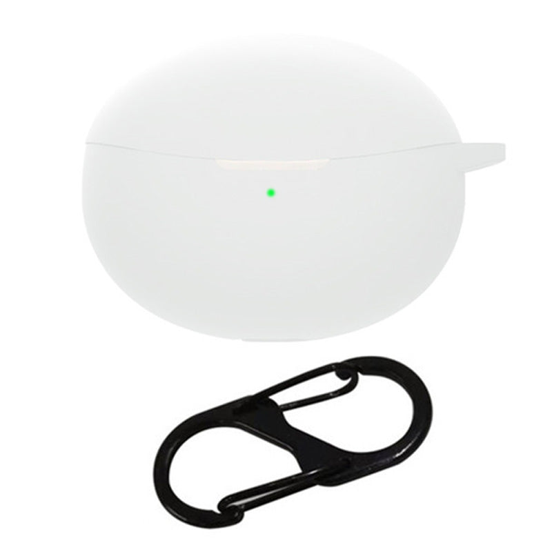 For Oppo Enco R Pro / Air2 Pro TWS Earphone Anti-drop Silicone Protective Cover with Anti-lost Buckle