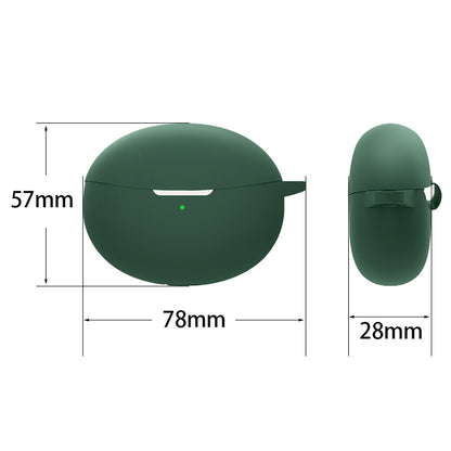 For Oppo Enco R Pro / Air2 Pro TWS Earphone Anti-drop Silicone Protective Cover with Anti-lost Buckle