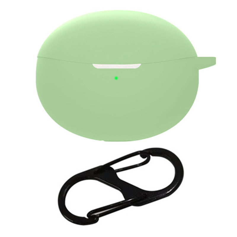 For Oppo Enco R Pro / Air2 Pro TWS Earphone Anti-drop Silicone Protective Cover with Anti-lost Buckle