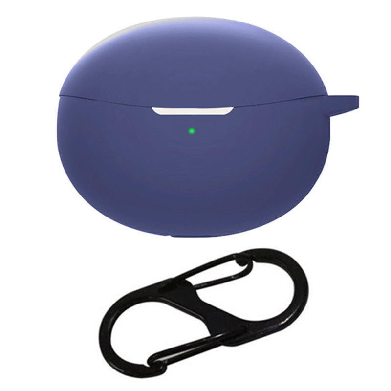 For Oppo Enco R Pro / Air2 Pro TWS Earphone Anti-drop Silicone Protective Cover with Anti-lost Buckle