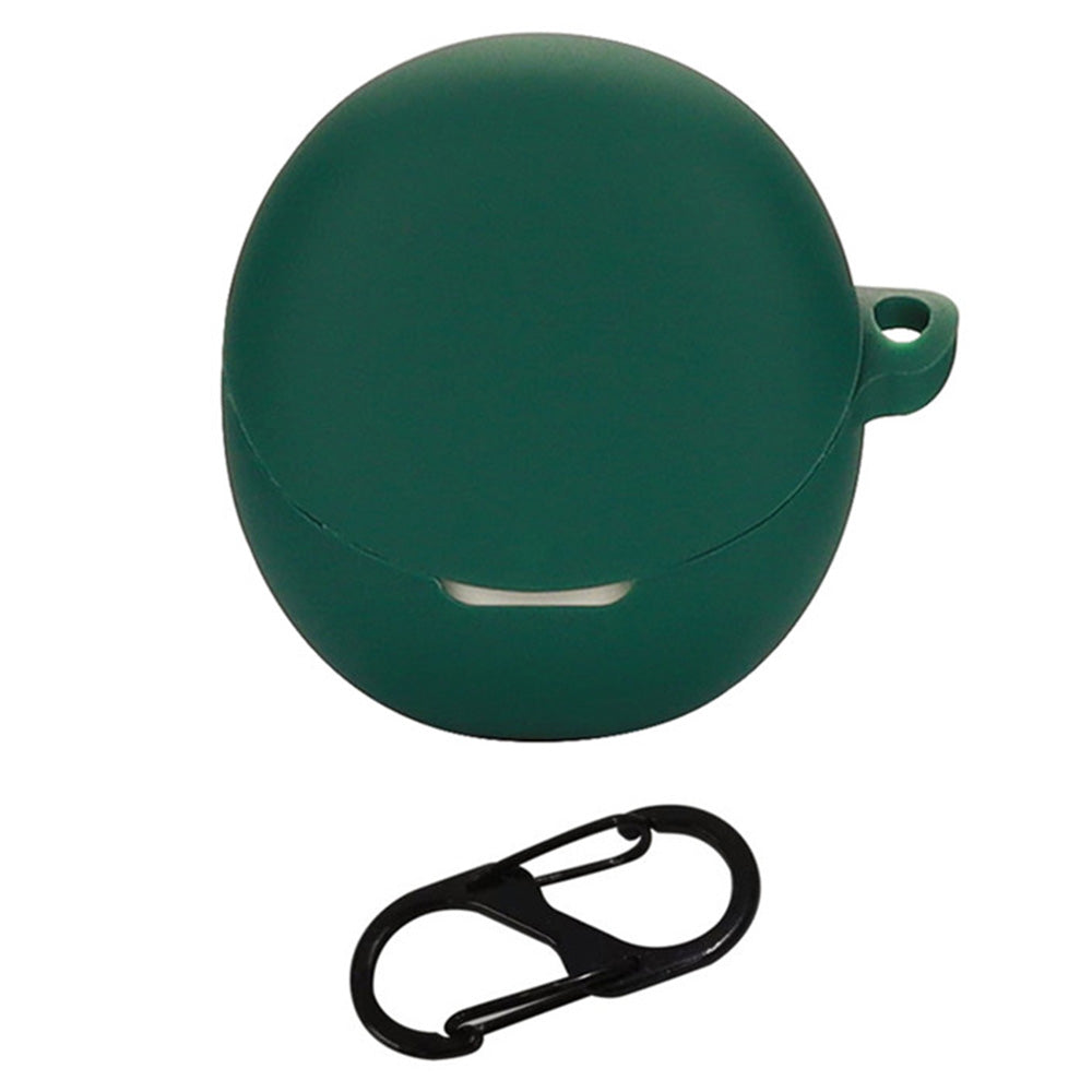 For Oppo Enco R2 Earphone Anti-drop Case Silicone Protective Cover with Anti-lost Buckle