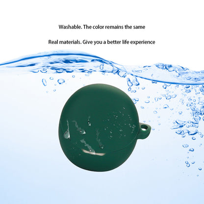 For Oppo Enco R2 Earphone Anti-drop Case Silicone Protective Cover with Anti-lost Buckle